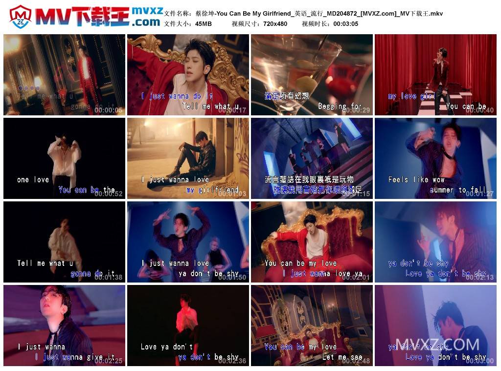 蔡徐坤-You Can Be My Girlfriend_英语_流行_MD204872